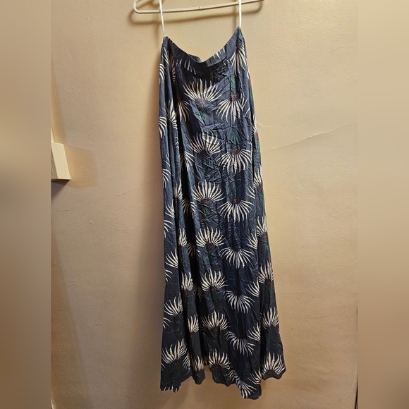 NWT Lulus Trancoso Dusty Blue Floral Print Two-Piece Maxi  Dress - Picture 7 of 12